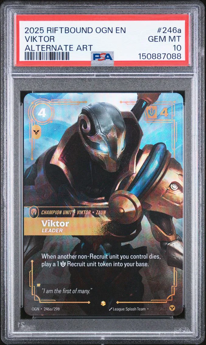 2025 #246a Viktor - Leader PSA 10 Riftbound: League of Legends Ogn-Origins