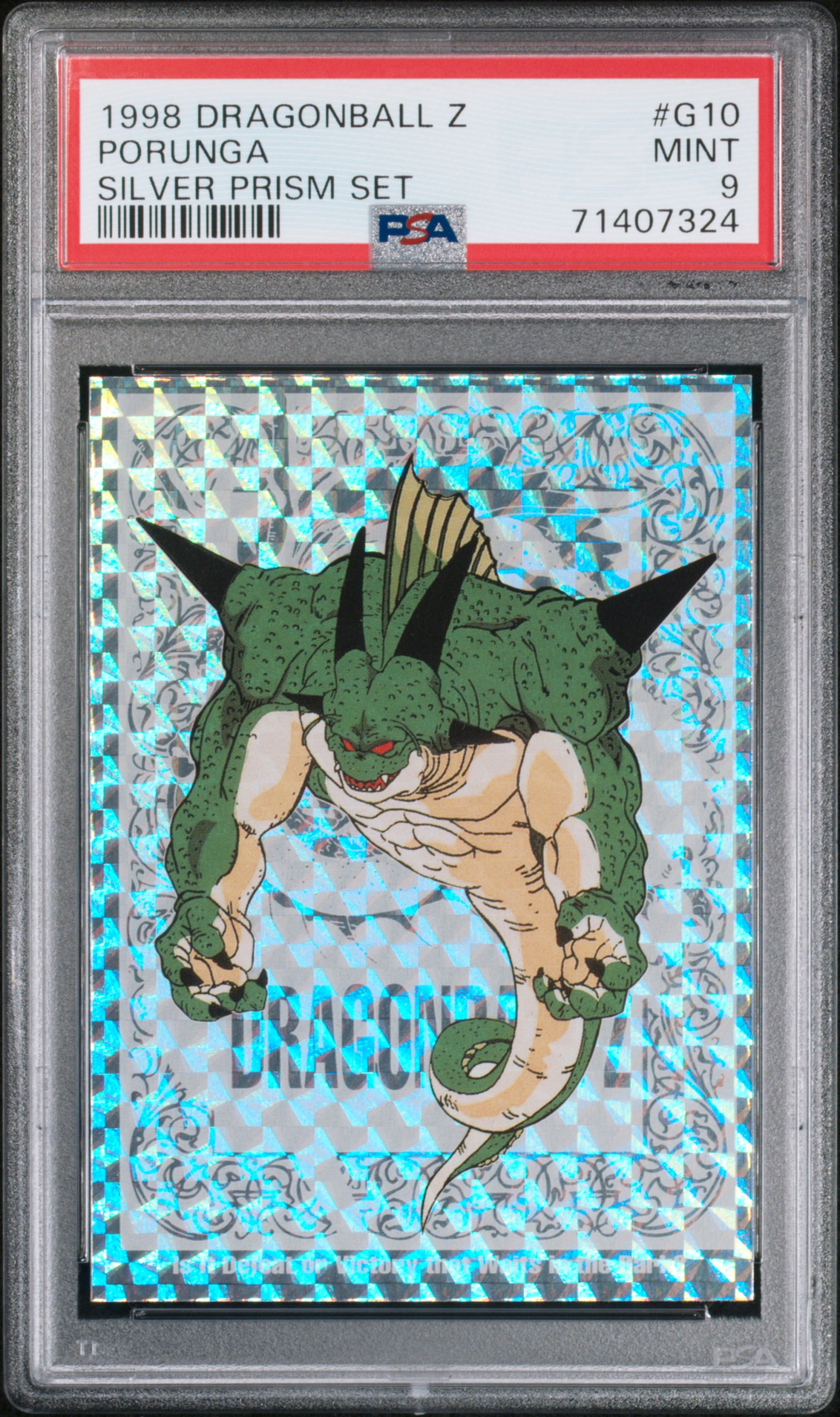1998 #G10 Porunga PSA 9 Dragon Ball Z Silver Prism Set