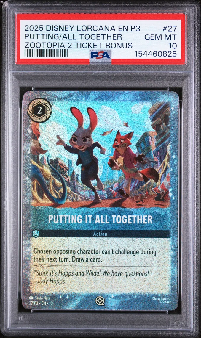 2025 #27 Putting It All Together PSA 10 Disney Lorcana EN P3-Promo
