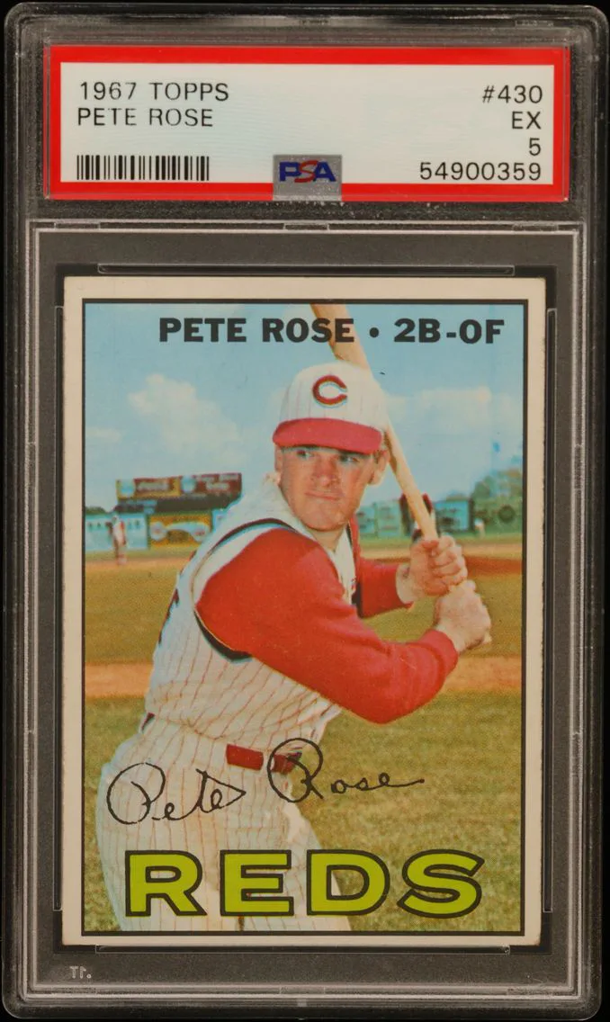 1967 #430 Pete Rose PSA 5 Topps