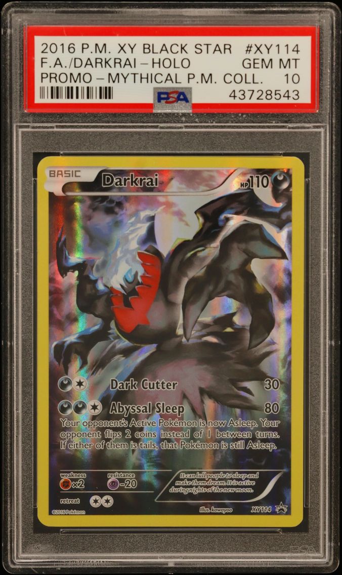 2016 #XY114 Full Art/Darkrai PSA