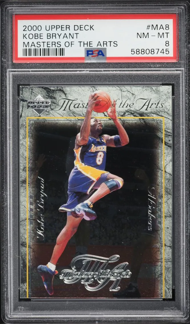 2000 #MA8 Kobe Bryant PSA 8 Upper Deck Masters Of The Arts