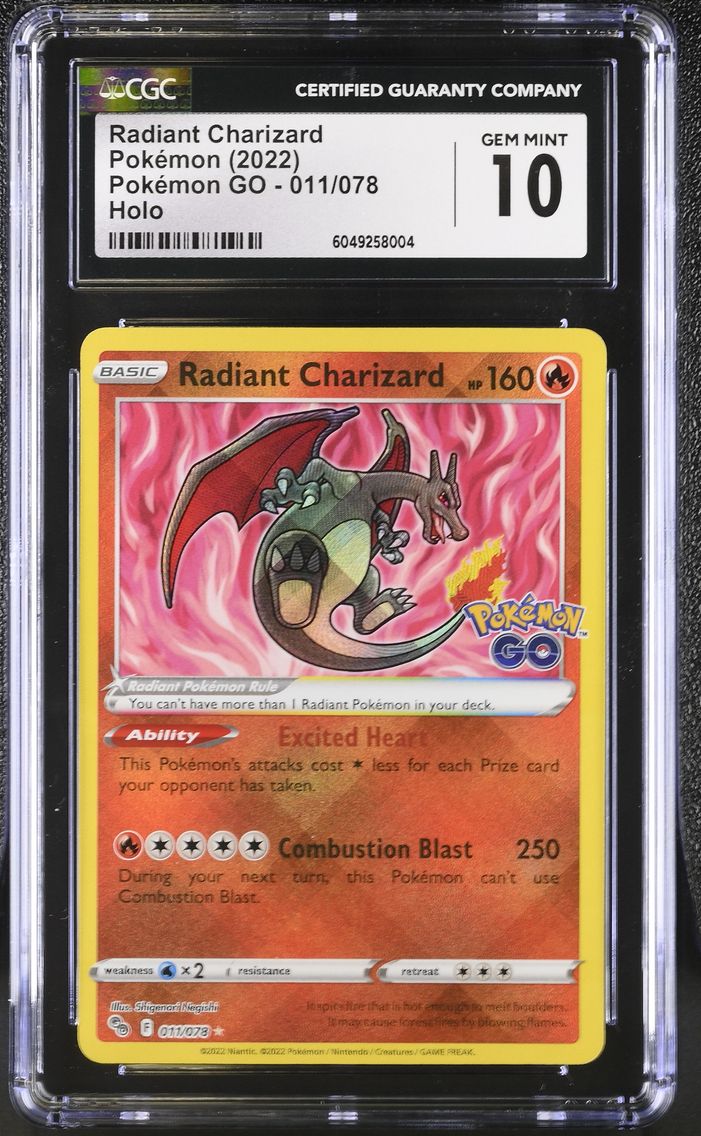 2022 #011 Radiant Charizard CGC 10 Pokemon GO - English