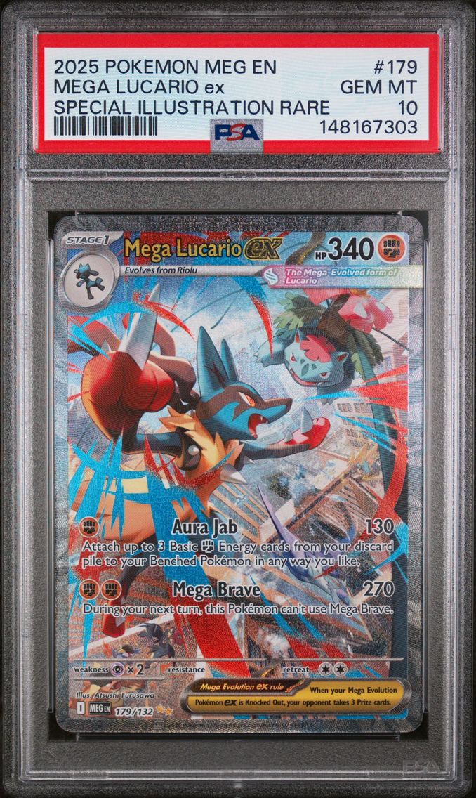 2025 #179 Mega Lucario EX PSA 10