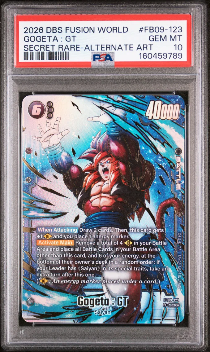 2026 #FB09-123 Gogeta : GT PSA 10 Dragon Ball Super Card Game Fusion World Dual Evolution