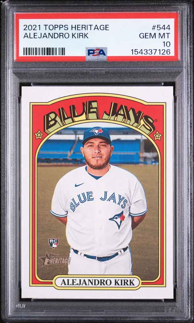2021 #544 Alejandro Kirk PSA 10 Topps Heritage