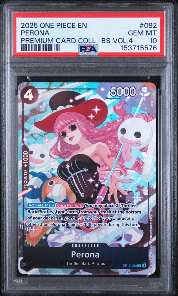 2025 #092 Perona PSA 10 One Piece Premium Card Collection -Best Selection Vol.4 -