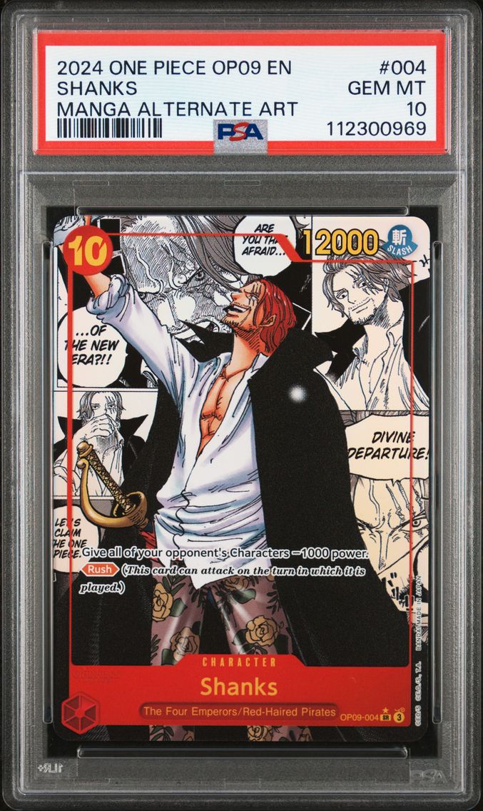 2024 #004 Shanks PSA 10 One Piece OP09-Emperors in the New World