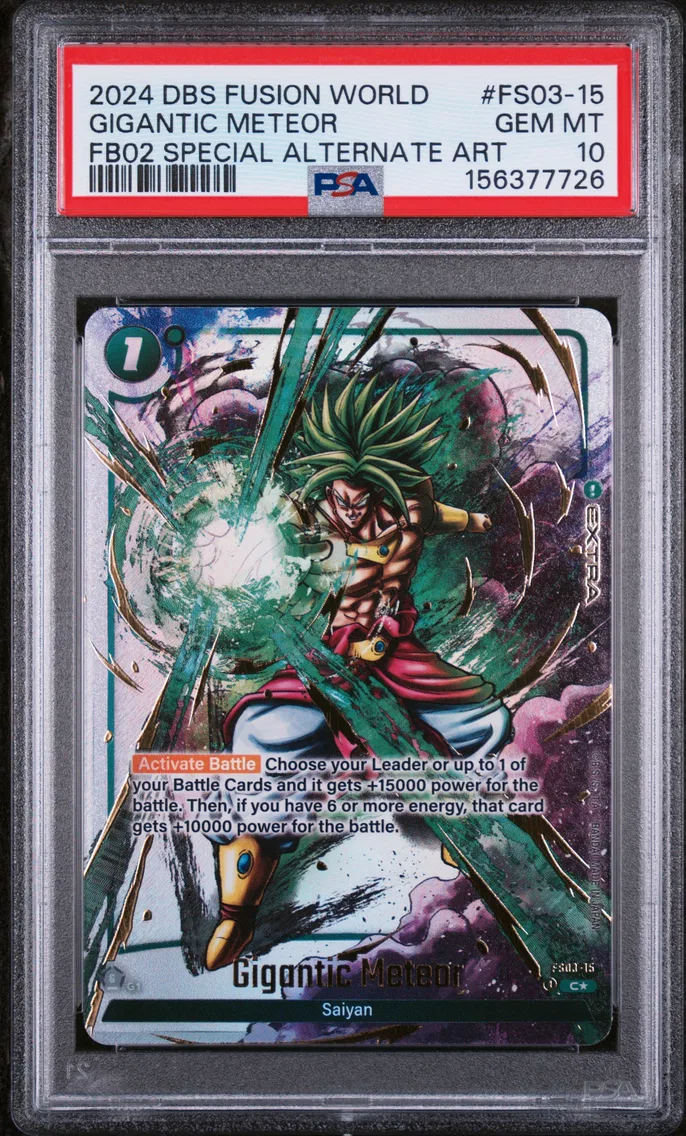 2024 #FS03-15 Gigantic Meteor PSA 10 Dragon Ball Super Card Game Fusion World Blazing Aura