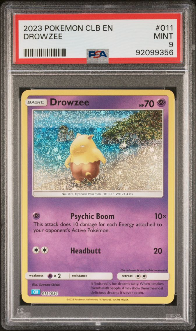 2023 #011 Drowzee PSA 9 Clb-Trading Card Game Classic Blastoise & Suicune EX Deck