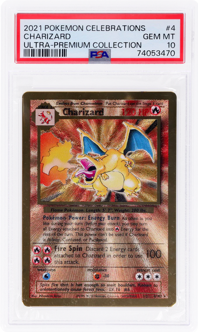 2021 #004 Charizard PSA 10 Pokemon Celebrations Ultra Premium Collection