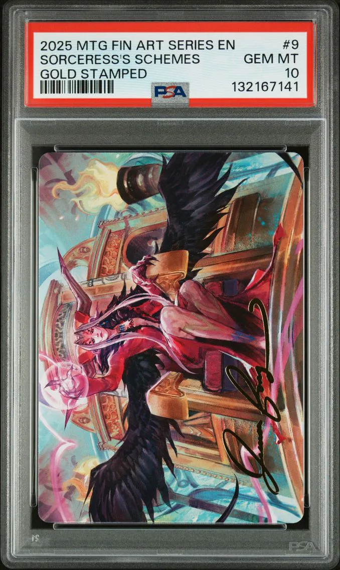 2025 #9 Sorceress's Schemes PSA 10 Final Fantasy Art Series