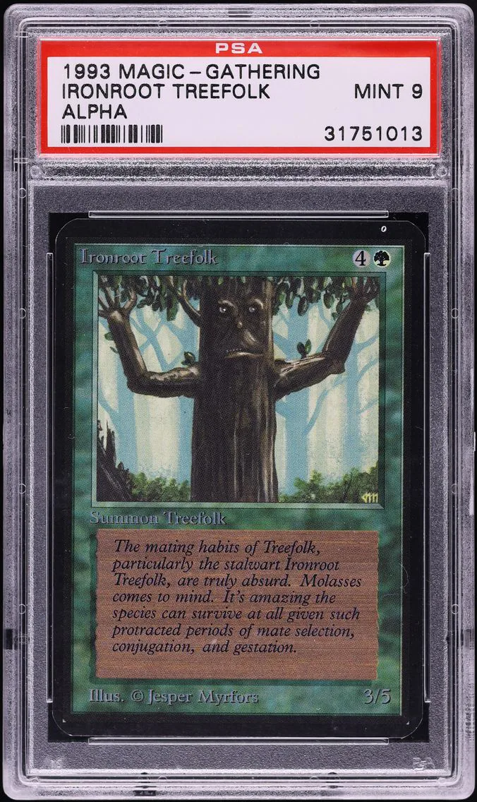 1993 Ironroot Treefolk PSA 9 Magic The Gathering MTG Alpha
