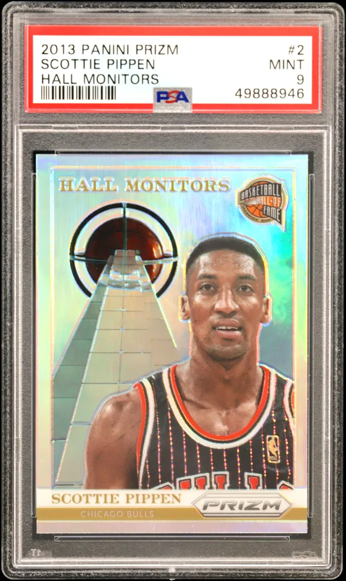 2013 #2 Scottie Pippen PSA 9 Panini Prizm Hall Monitors