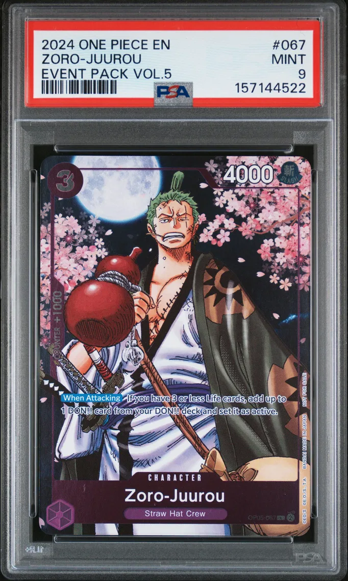 2024 #067 Zoro-Juurou PSA 9 One Piece Event Pack Vol.5
