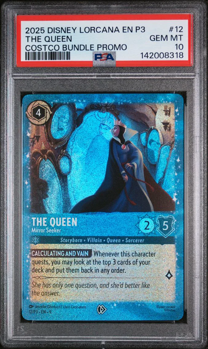 2025 #12 The Queen - Mirror Seeker PSA 10 Disney Lorcana EN P3-Promo