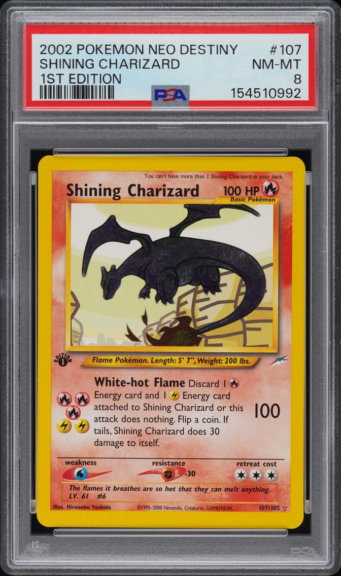 2002 #107 Shining Charizard 1st 