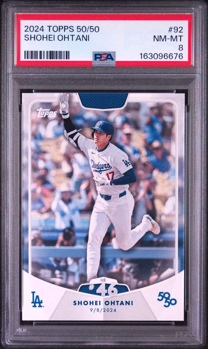 2024 #92 Shohei Ohtani PSA 8 Topps 50/50 Shohei Ohtani
