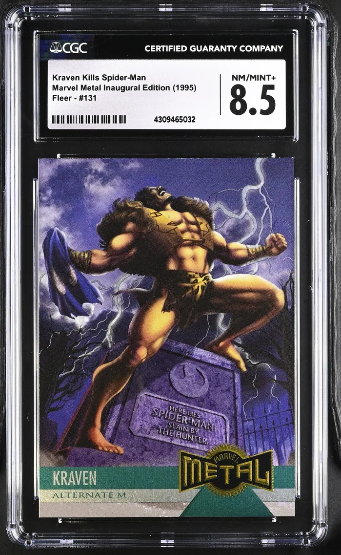 1995 #131 Kraven CGC 8.5 Marvel Metal Inaugural Edition - English
