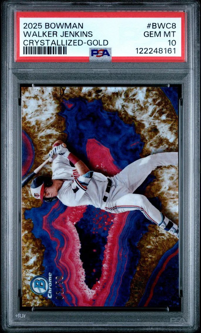 2025 #BWC8 Walker Jenkins PSA 10 Bowman Crystallized