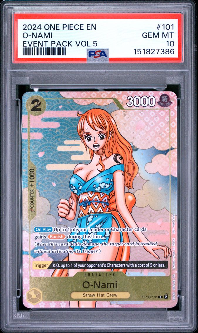 2024 #101 O-Nami PSA 10 One Piece Event Pack Vol.5