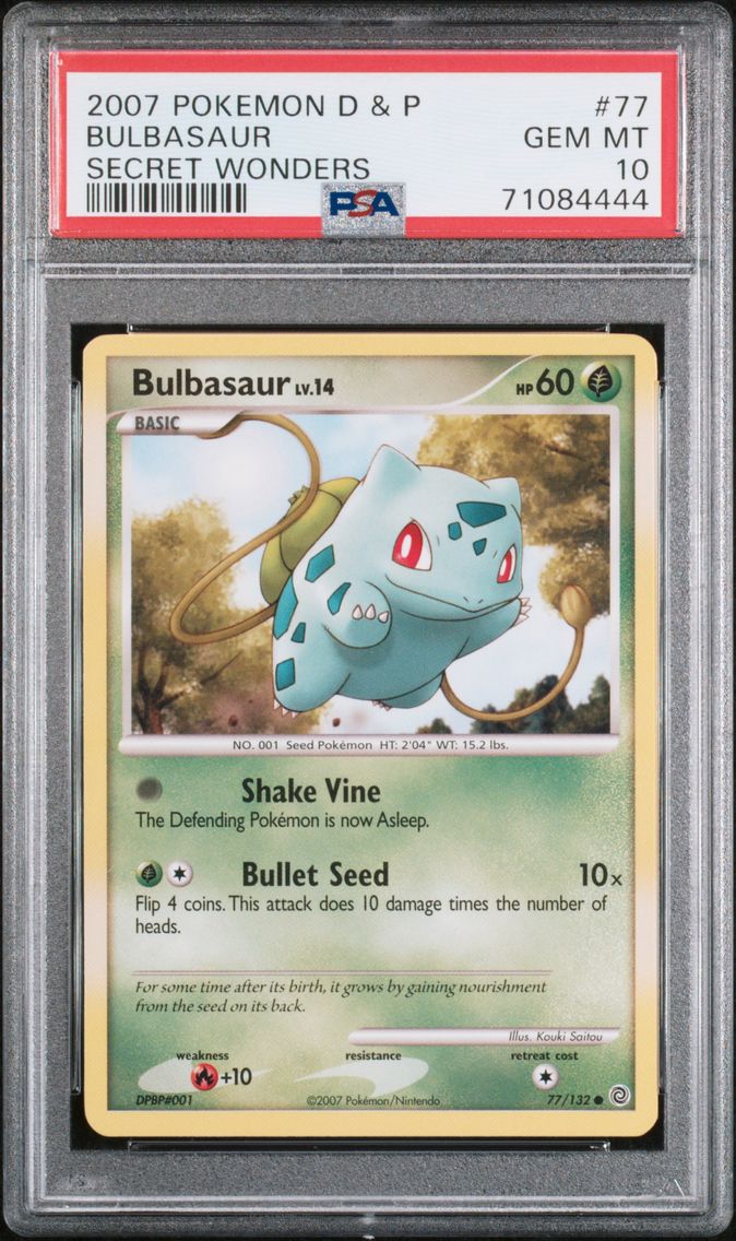 2007 #77 Bulbasaur PSA 10 Diamon