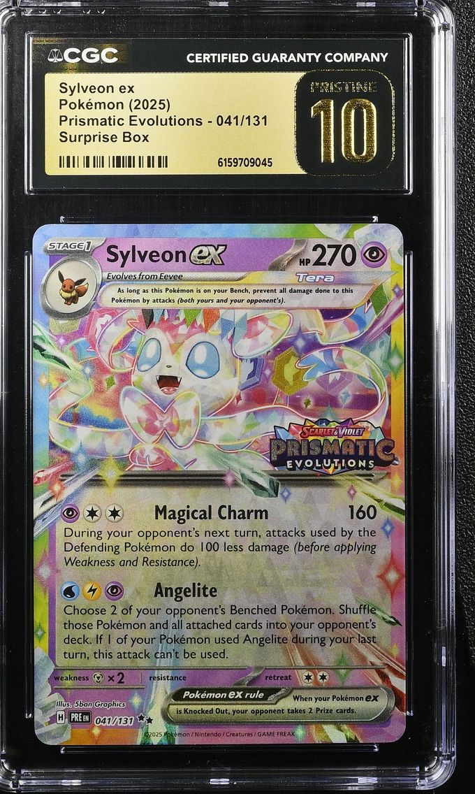 2025 #041 Sylveon ex CGC 10 Pristine Prismatic Evolutions - PRE EN - English