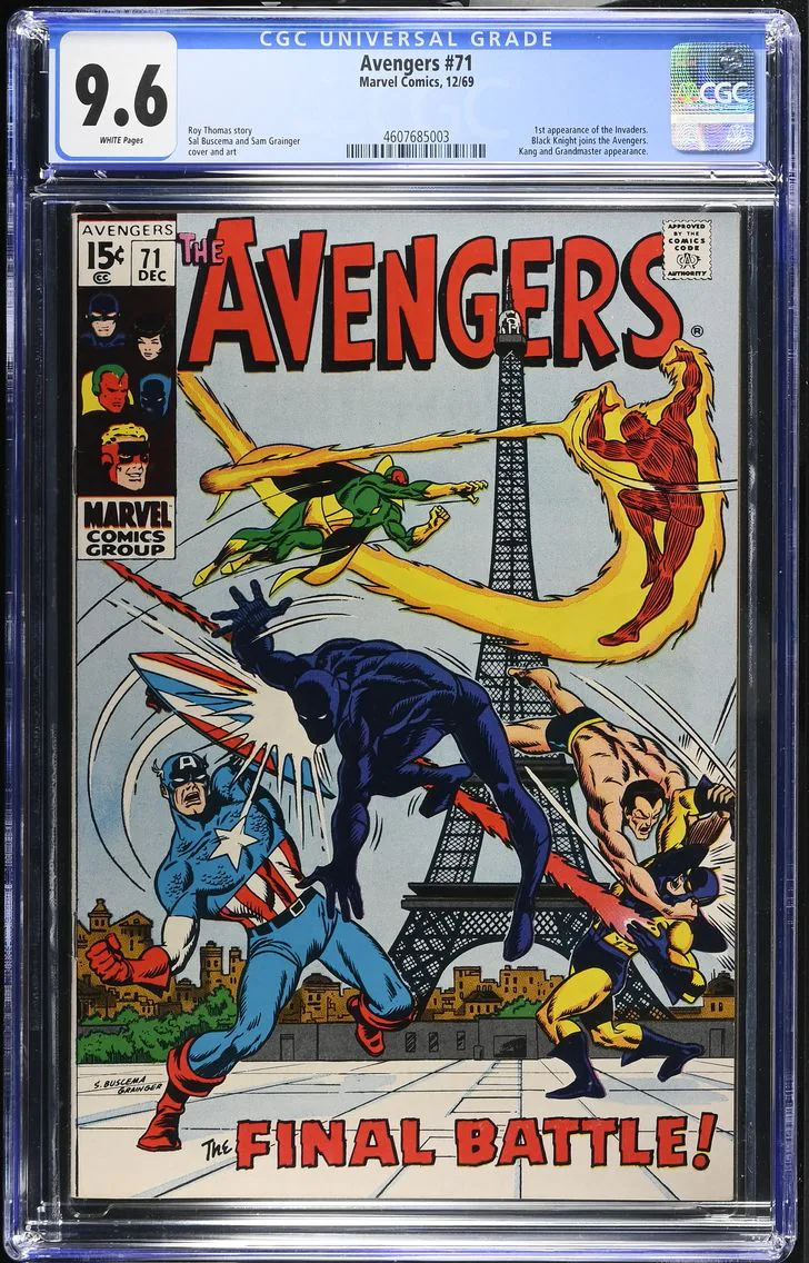 1969 #NA 1969 Avengers #71 CGC 9.6 Marvel Comics CGC 9.6