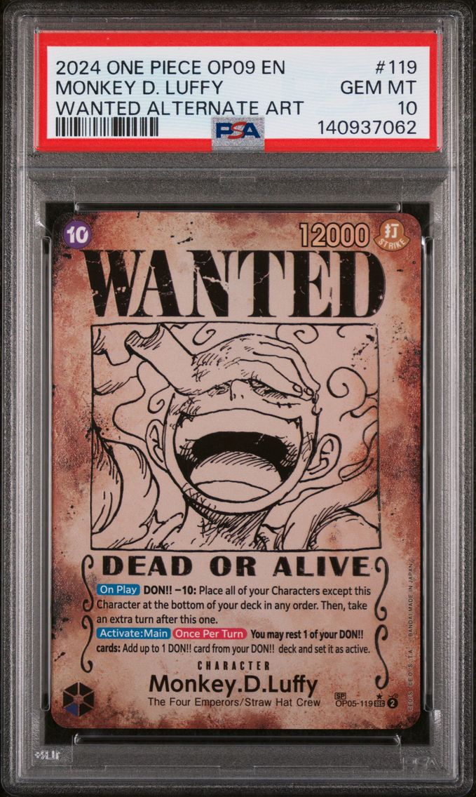 2024 #119 Monkey D. Luffy PSA 10