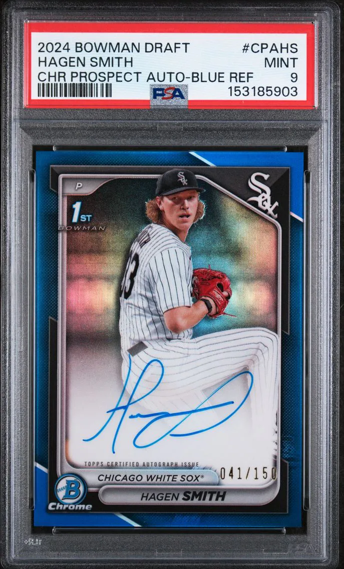 2024 #CPAHS Hagen Smith PSA 9 Bowman Draft Chrome Prospect Autographs