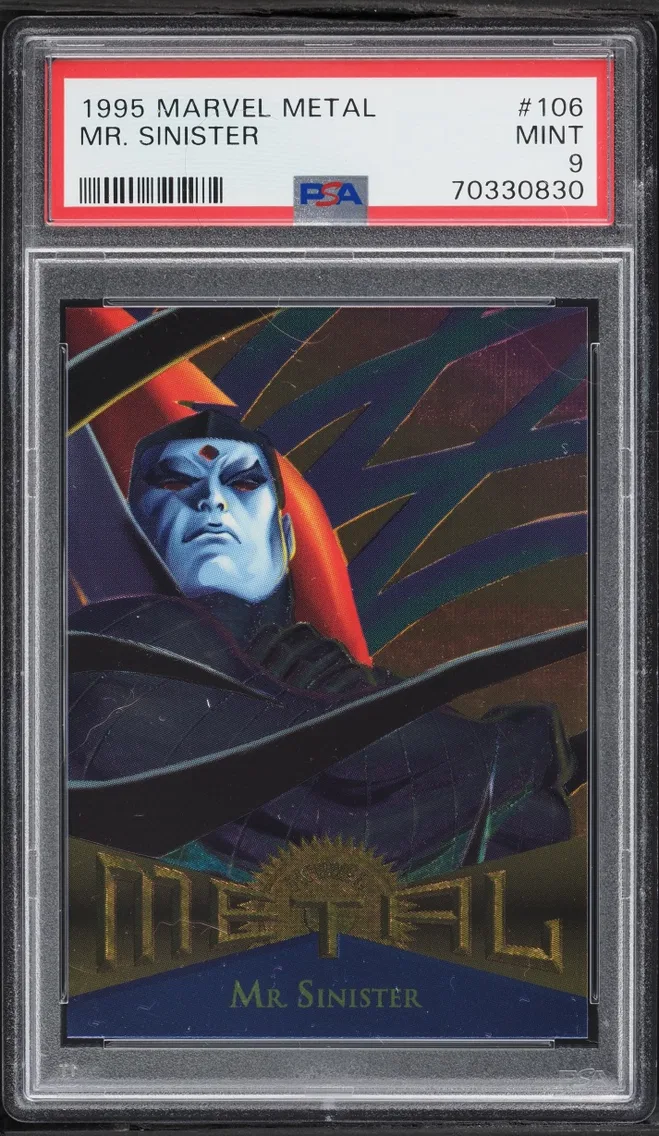 1995 #106 Marvel Metal Mr. Sinister MINT PSA 9