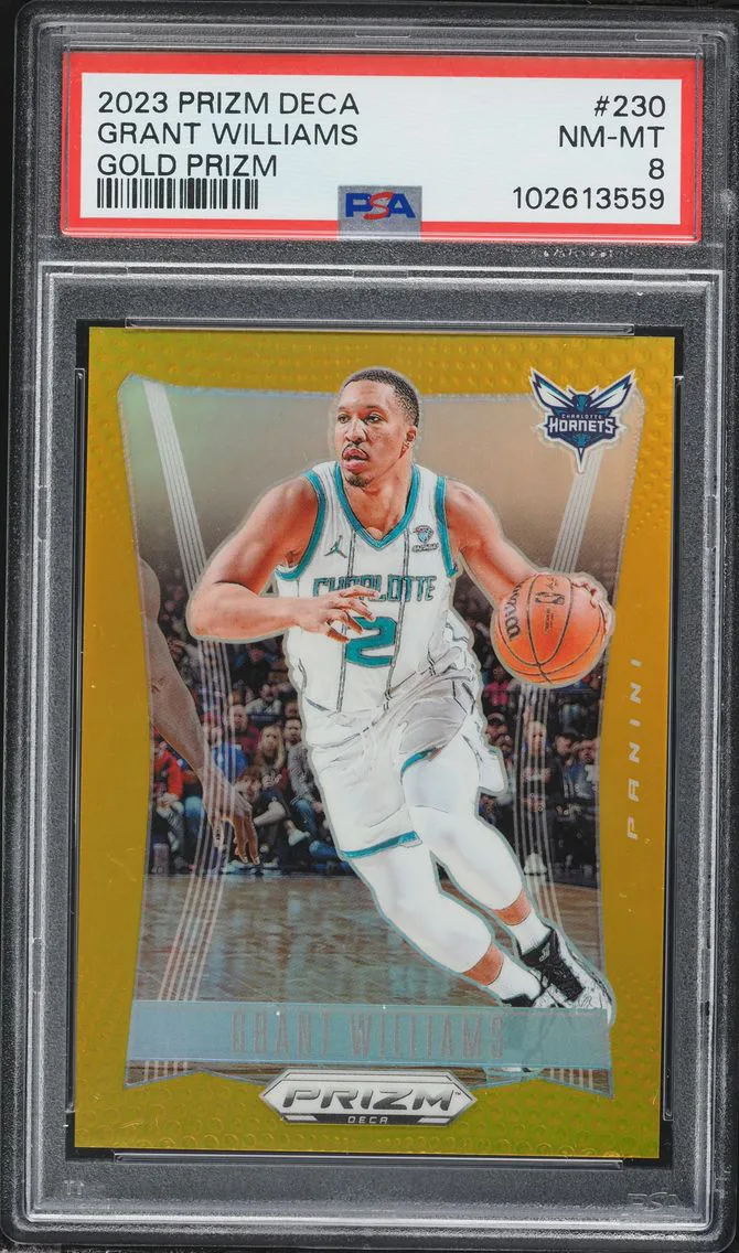 2023 #230 Grant Williams PSA 8 Panini Prizm Deca Basketball