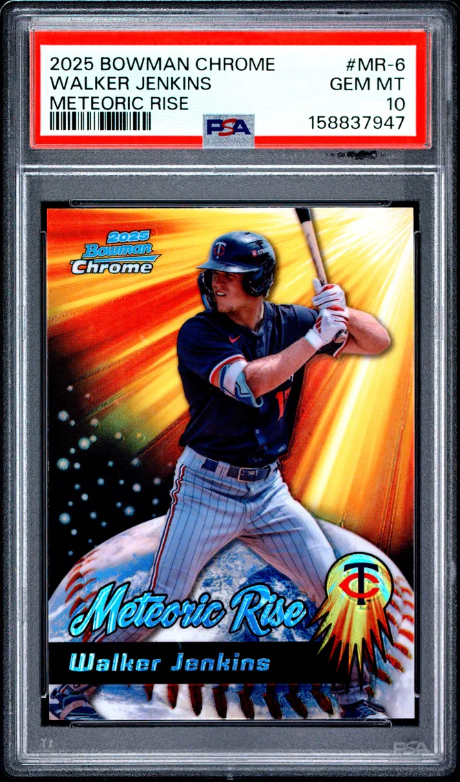 2025 #MR-6 Walker Jenkins PSA 10 Bowman Chrome Meteoric Rise