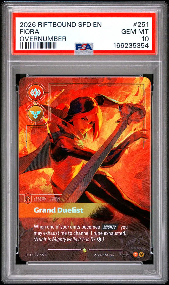 2026 #251 Fiora - Grand Duelist PSA 10 Riftbound: League of Legends Sfd-Spiritforged