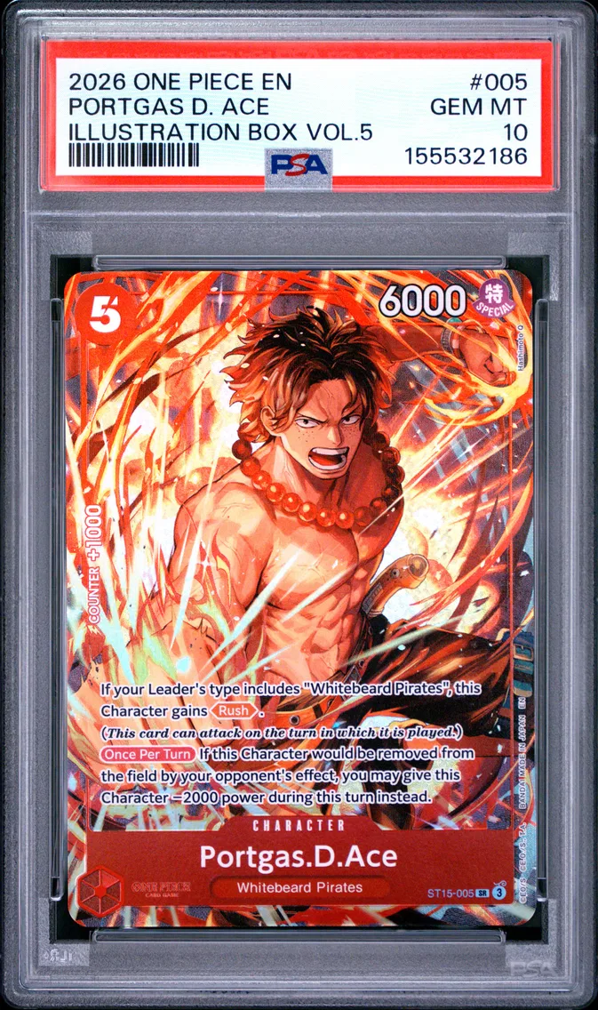 2026 #005 Portgas D. Ace PSA 10 One Piece Promos