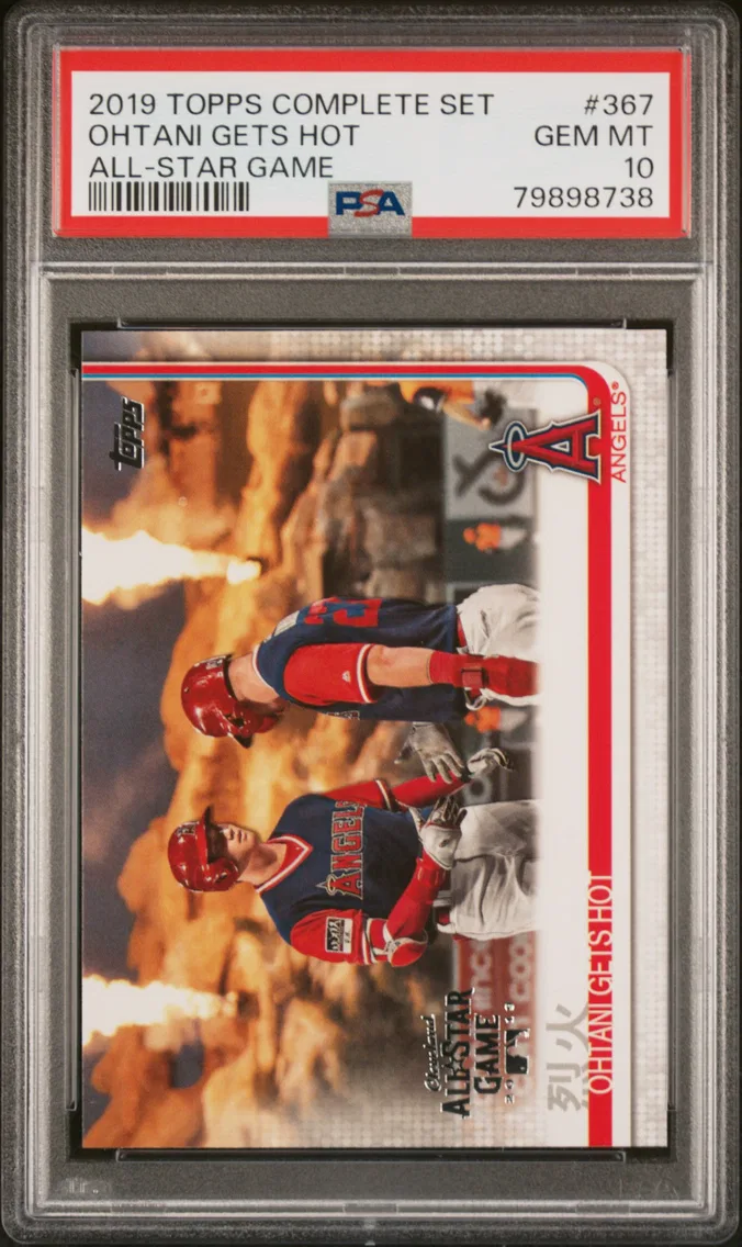 2019 #367 Ohtani Gets Hot PSA 10 Topps Complete Set