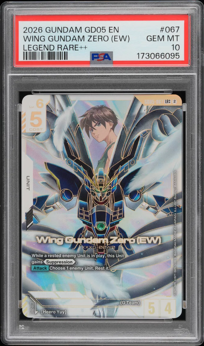 2026 #067 Wing Gundam Zero (EW) PSA 10 Gundam GD05-Freedom Ascension