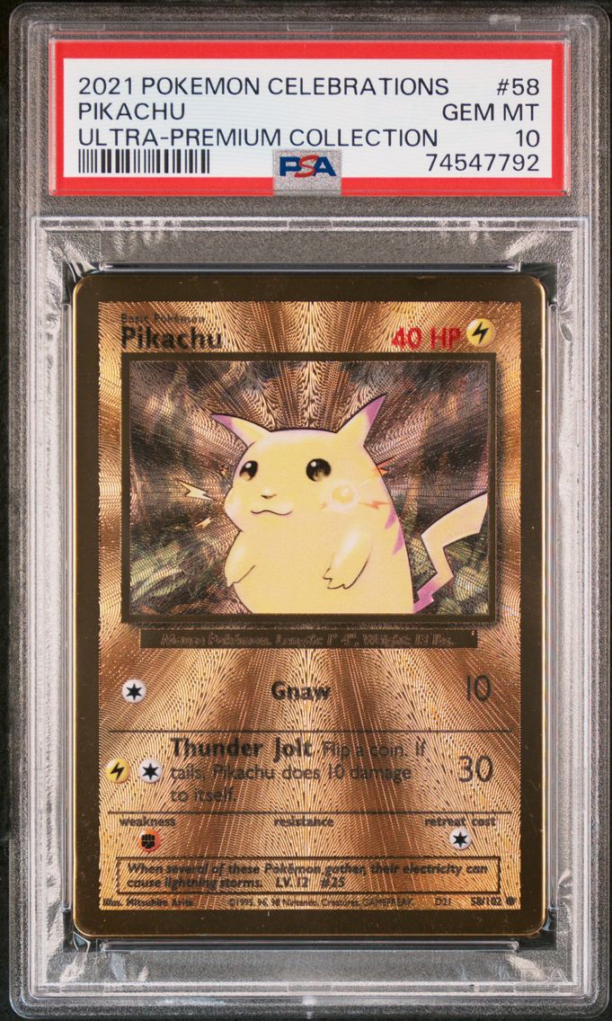 2021 #58 Pikachu PSA 10 Celebrat