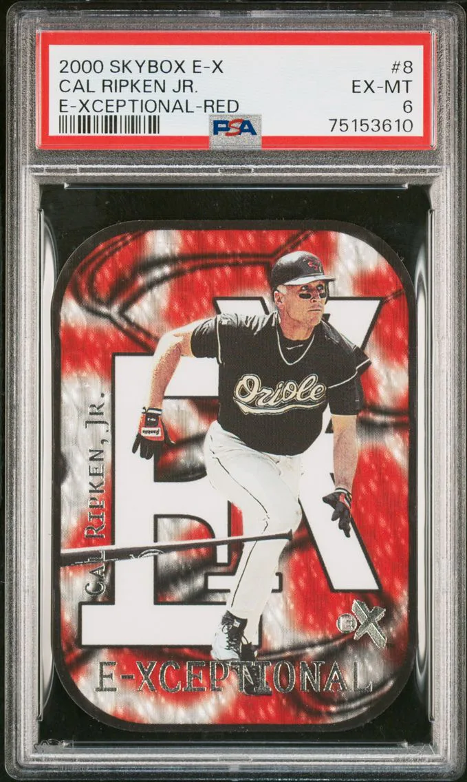 2000 #8 Cal Ripken Jr. PSA 6 Skybox E-X E-Xceptional
