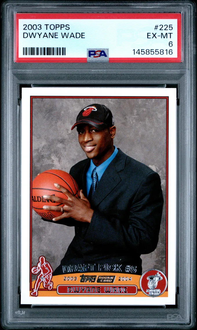 2003 #225 Dwyane Wade PSA 6 Topps