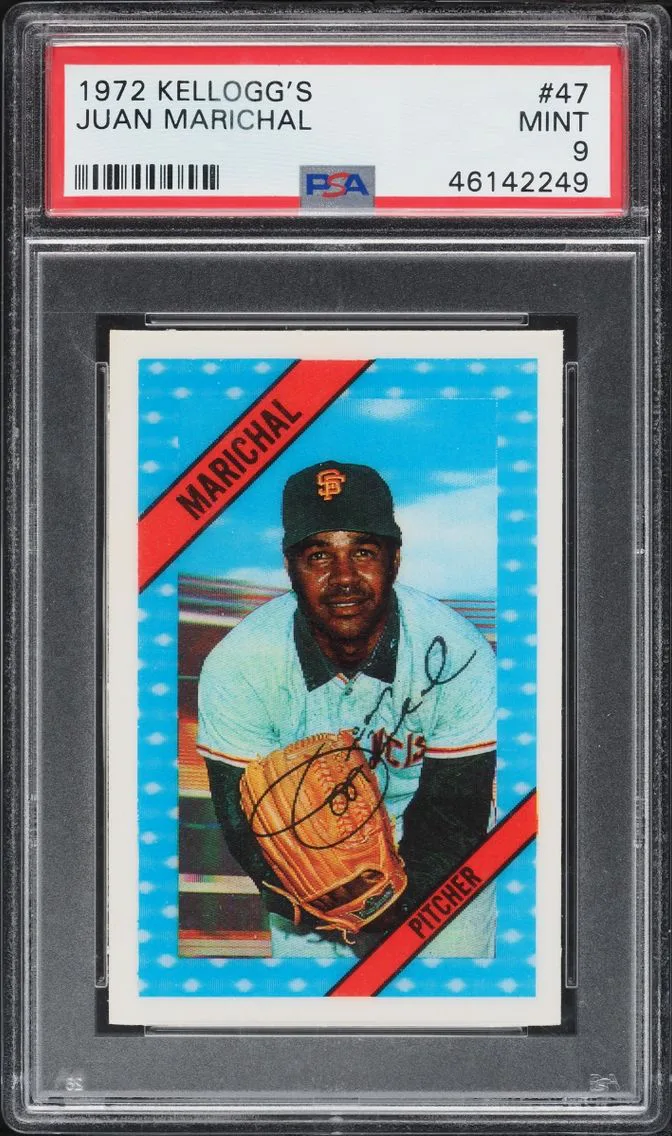 1972 #47 Juan Marichal PSA 9 Kellogg's