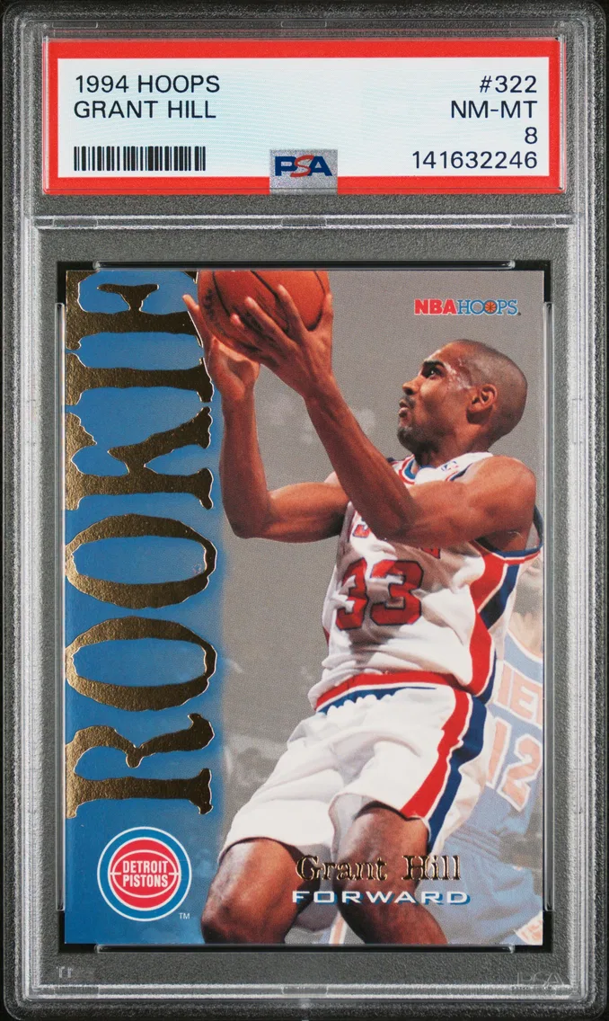 1994 #322 Grant Hill PSA 8 Hoops