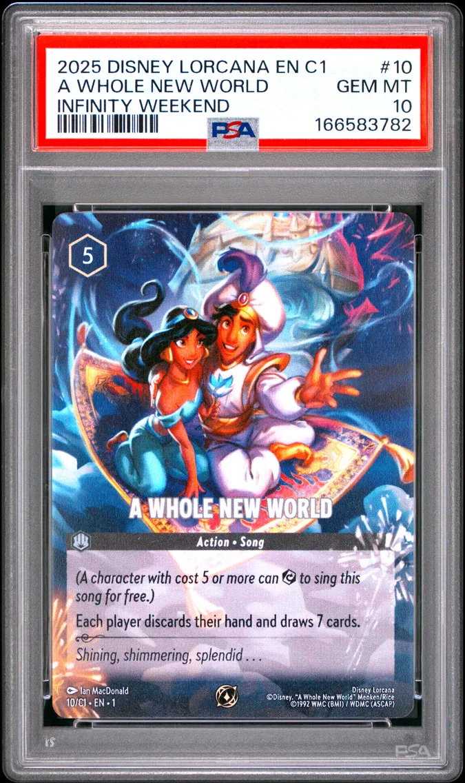 2025 #10 A Whole New World PSA 10 Disney Lorcana EN C1-Lorcana Challenge Promo