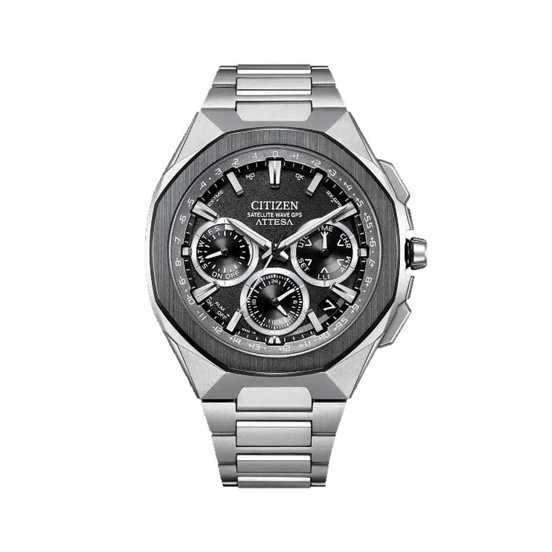 Citizen ATTESA Super Titanium Satellite Timekeeping 43.2mm - Grey on Bracelet
