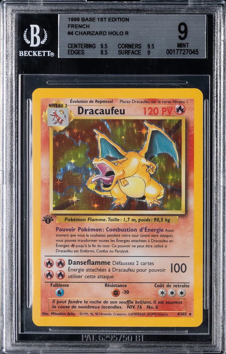 1999 #4 Charizard BGS 9 Pokemon