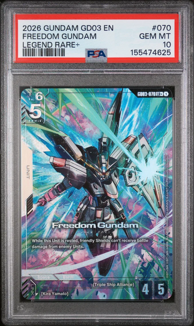 2026 #070 Freedom Gundam PSA 10 Gundam GD03-Steel Requiem