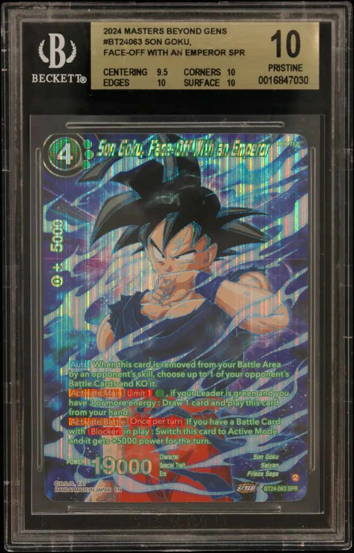 2024 #BT24063 Son Goku, Face-Off With an Emperor SPR BGS 10 Dragon Ball Super Masters Beyond Generations