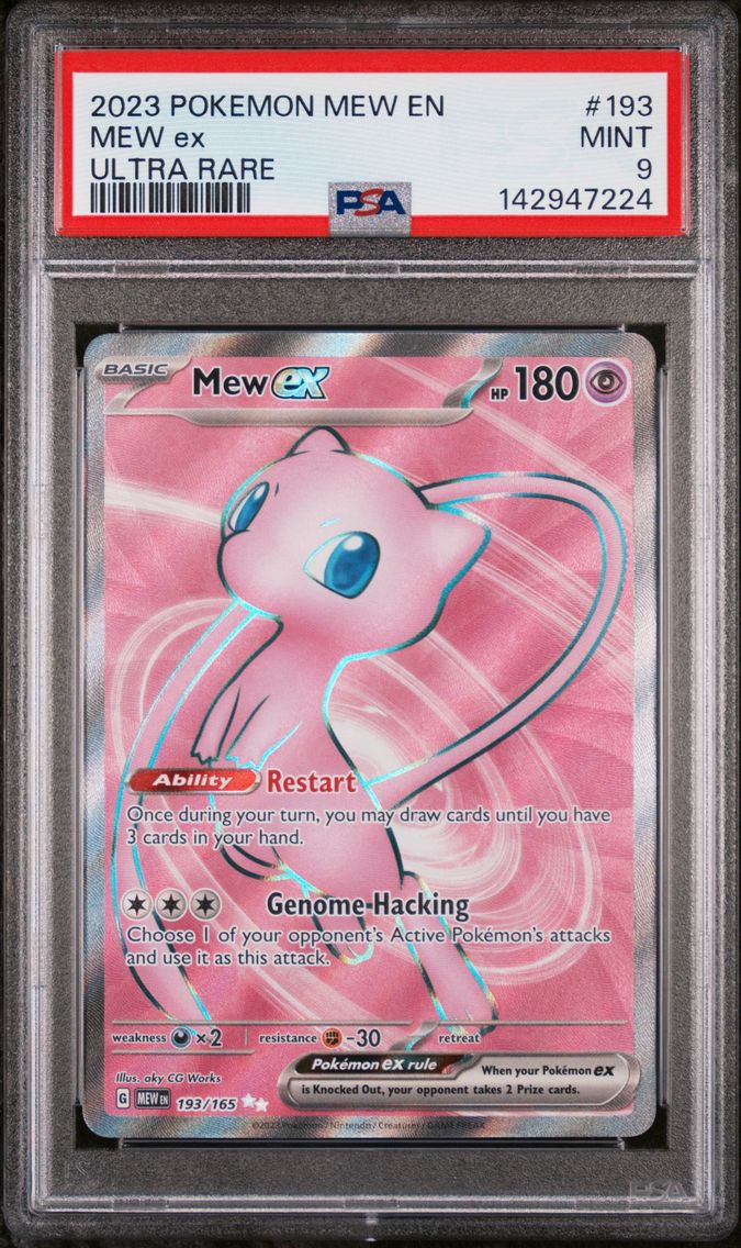 2023 #193 Mew EX PSA 9 Mew EN-151 Pokemon