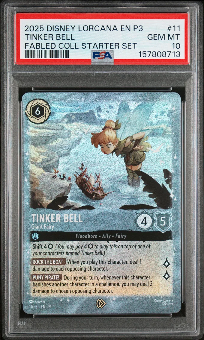 2025 #11 Tinker Bell - Giant Fairy PSA 10 Disney Lorcana EN P3-Promo