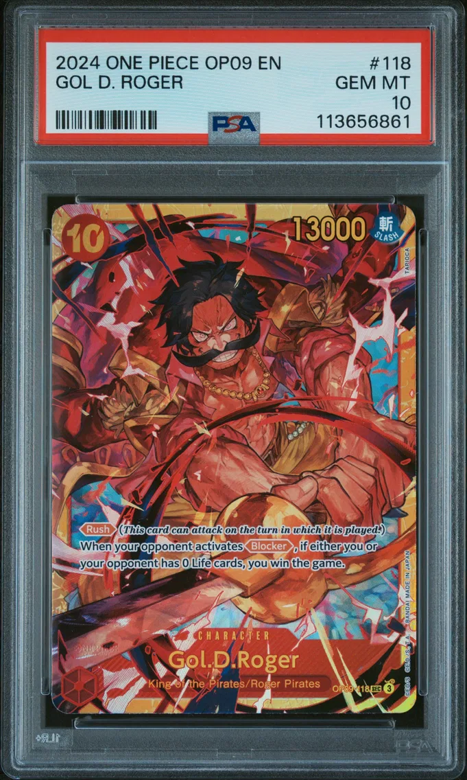2024 #118 Gol D. Roger PSA 10 One Piece OP09-Emperors in the New World